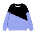 thumbnail image 4 of Besolor Oversized Sweatshirt for Girls Fall Casual Round Neck Long Sleeve Tops Fashion Color Block Outfits, 4 of 5