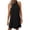 Black, variant on hotojiny Sundresses for Women Summer Breathable Hollow out Halter Neck Mini Dresses Boho Sleeveless Beach Dress Bikini Cover U.S
