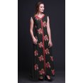 thumbnail image 3 of Bimba Robe Longue Décontractée d'Été Sans Manches à Fente avant Imprimée à Fleurs pour Femmes - Très Petit, 3 of 5