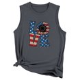 thumbnail image 2 of LSLJS Débardeurs à Col Rond pour Femmes Mode Femmes Décontracté Col Rond Imprimé de Lettres Manches Courtes T-Shirt Gilet Blouse Hauts, 2 of 3