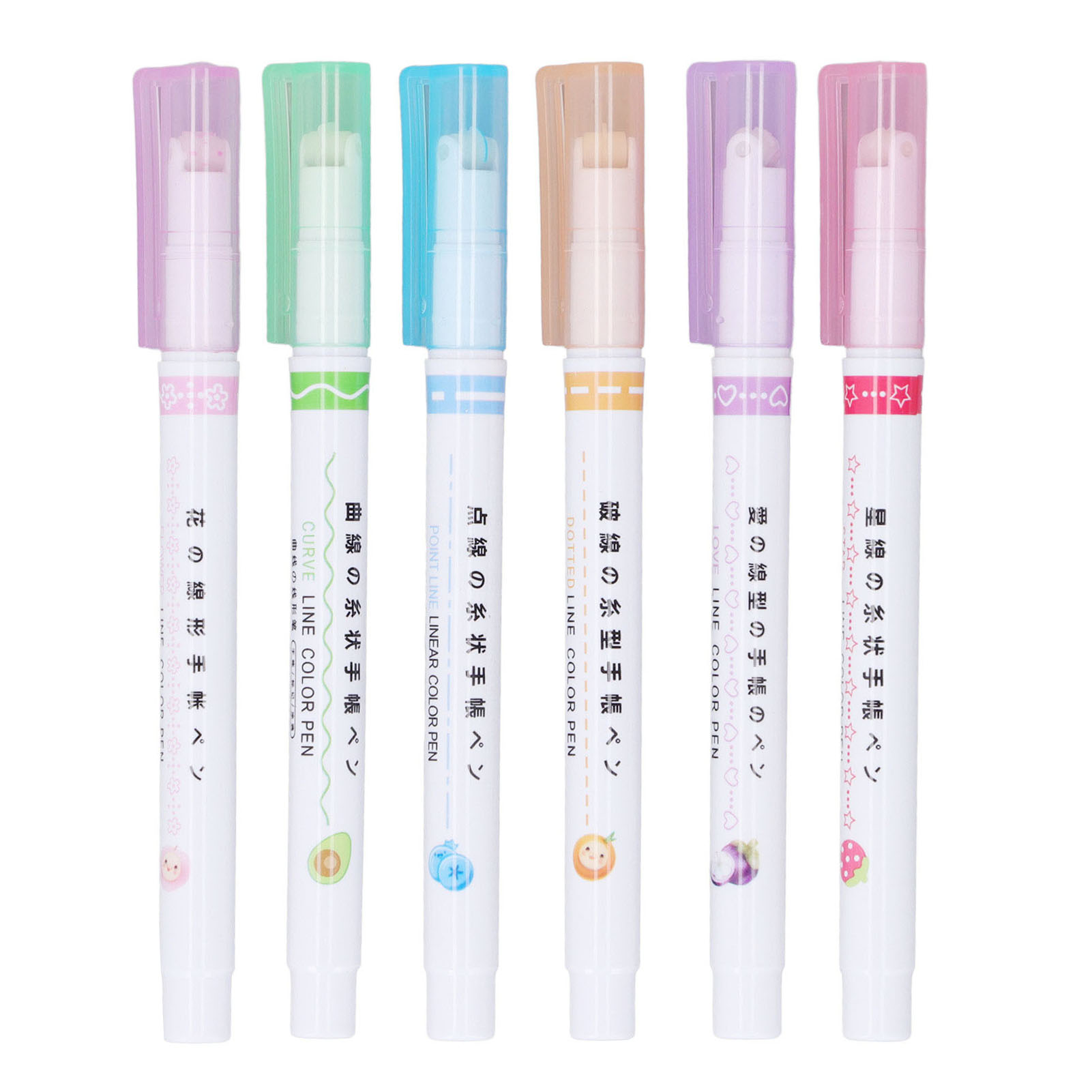 Doodle Outline Markers, Outline Markers Wide Applications 6 Different Curves Shapes  For DIY