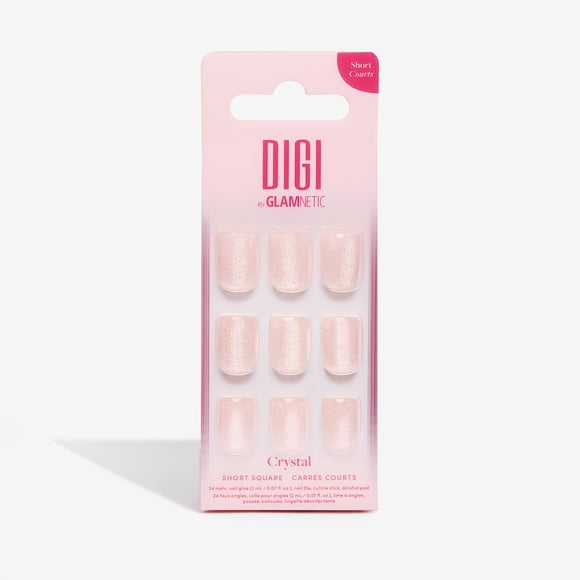 Faux ongles à coller Crystal Clear Digi by Glamnetic