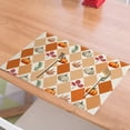 thumbnail image 3 of Fasiaou Fall Placemats, 12 x 18 Inch, Printed Thanksgiving Maple Leaf Linen Table Mats, Seasonal Autumn Holiday Table Decorations for Kitchen, Dining, Party Decor, 3 of 5