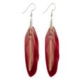thumbnail image 1 of fastboy Multicolor black Feather Dangle Earrings Bohemia Folk Style Silver Color Drop Earrings, 1 of 2