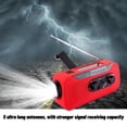 thumbnail image 4 of Emergency Crank Radio with 2000Mah Emergency Power Bank, Am/Fm/Wb Noaa Powered Radio with Alarm, Bright Flashlight, Emergency Power Bank for Cellphone, 4 of 7
