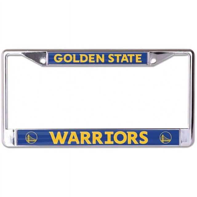 Golden State Warriors Cadre de Plaque d'Immatriculation Laser Chrome