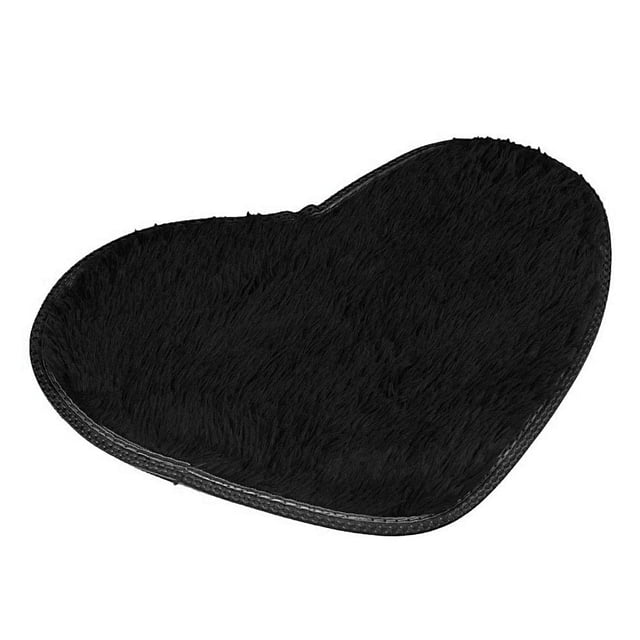 VogueV Bathroom Absorbent Rug - Quick-Dry Shower Mat 30x40cm Black