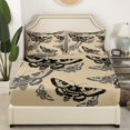 thumbnail image 3 of Erosebridal Teens Skeleton Sheet Set Queen, Moth Butterfly Bedding Sets Queen Size, Mandala Boho Decor 4pcs, 3 of 7