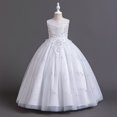 thumbnail image 4 of Robes pour Filles Formelles Sans Manches Robe de Bal pour Tout-Petits Robe en Tulle pour Tout-Petits Robe pour Fillette de 11 à 13 Ans, 4 of 5