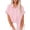 Pink#womens gauze button down shirt, variant on lcziwo Sales Today Clearance Women's Plus Linen Top,Womens Short Sleeve Button up Shirts Summer Cotton Linen Blouse V Neck Collared Tops Loose Casual Ladies Clothes Purple,XXL
