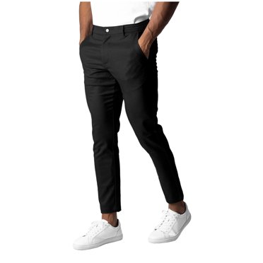 Pantalon Habillé Coupe Ajustée pour Hommes, Extensible, Droit, Pantalon de Travail Confortable, Fuselé, Crayon, de Golf, Jogger, avec Poches