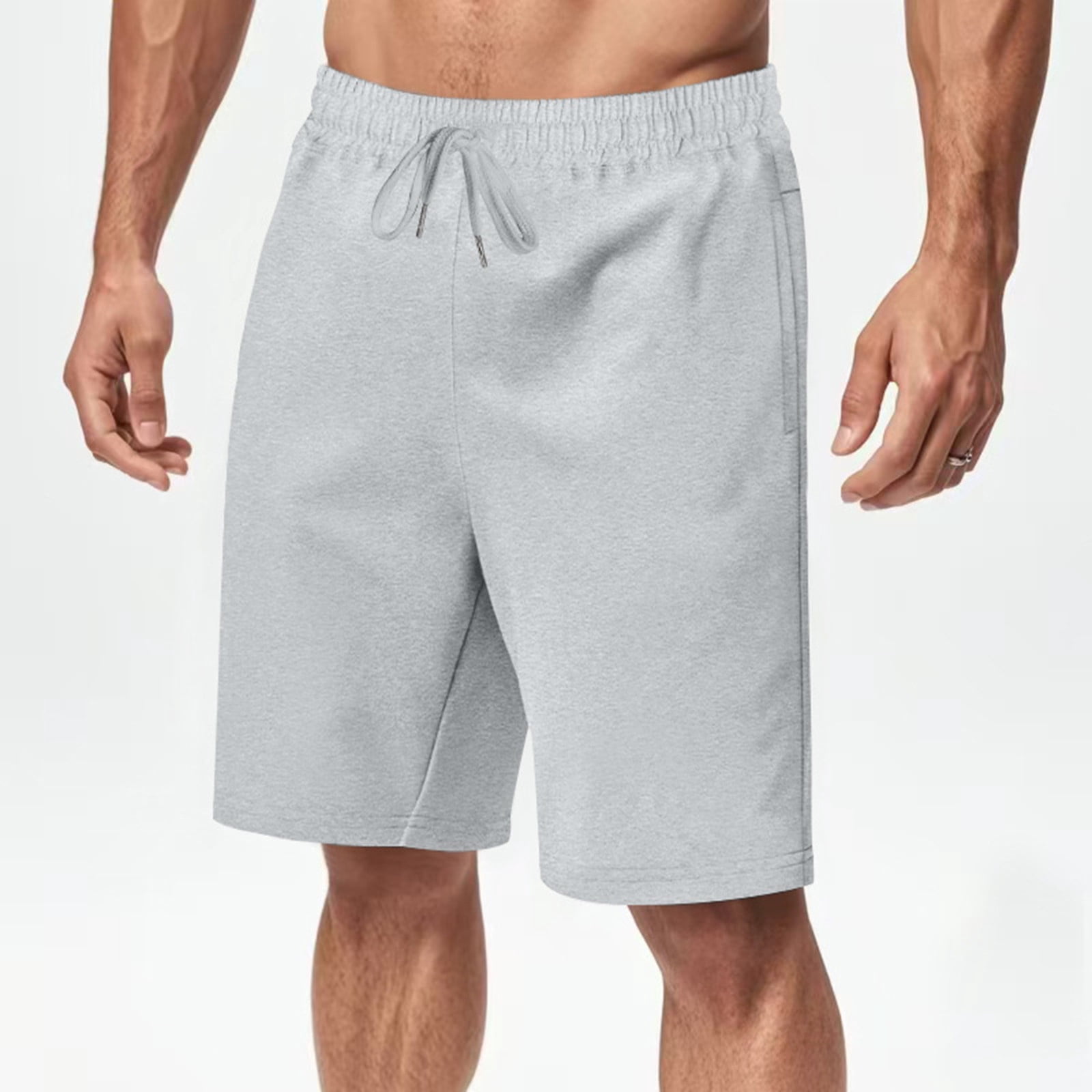 hotojiny Men's Sweat Shorts 2025 Summer Knee Length Sweatpant