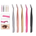 thumbnail image 3 of Individual Eyelash Tweezers For Women Professionals Tool Stainless newuk M8W8, 3 of 8