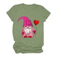 thumbnail image 2 of Cameland T-shirt pour Femmes à Manches Courtes, Imprimé pour la Saint-Valentin, Hauts Décontractés, Chandail à Enfiler, T-Shirts Graphiques pour Femmes, 2 of 7