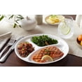 thumbnail image 3 of Corelle Winter Frost White 10.25" Glass Divided Dinner Plate, 3 of 3