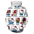 thumbnail image 4 of Hello Kitty Chandail à Capuchon pour Femmes Kawaii Chandail à Capuchon Haut de Dessin Animé Chandail pour Filles Mode Harajuku Chandail à Capuchon Graphique Chandail HOEMLIN, 4 of 7