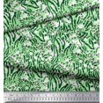 thumbnail image 2 of Soimoi Green polyester Crepe Fabric Leopard & Wild Animal Skin Print Fabric by Yard 52 Inch Wide, 2 of 3