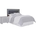 thumbnail image 1 of Signature Design by Ashley Lodanna Tufted Full Queen LED Panel Headboard in Gray, 1 of 4