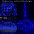 thumbnail image 2 of LED Christmas Net Lights Outdoor Decorations for Bushes 96 LED 5ftx5ft Connectable Green Wire Net Christmas Lights for Outdoor Yard Mesh Shrub Tree Holiday Decor,blue,5ftx5ft, 2 of 6