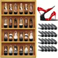 thumbnail image 2 of Organisateur de Chaussures à Fente 2/8/20 Pcs, Étagère Organisatrice de Chaussures Ajustable, Chaussures à Double Couche, 2 of 5