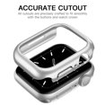 thumbnail image 4 of Recoppa Compatible pour Apple Watch Case 45mm Series 7, Étui Pare-Chocs Rigide Ultra Mince Antichoc en PC, Bord Tout Autour, Étui de Protection Cadre [Sans Protecteur d'Écran] pour Accessoires iWatch, Argent, 4 of 7