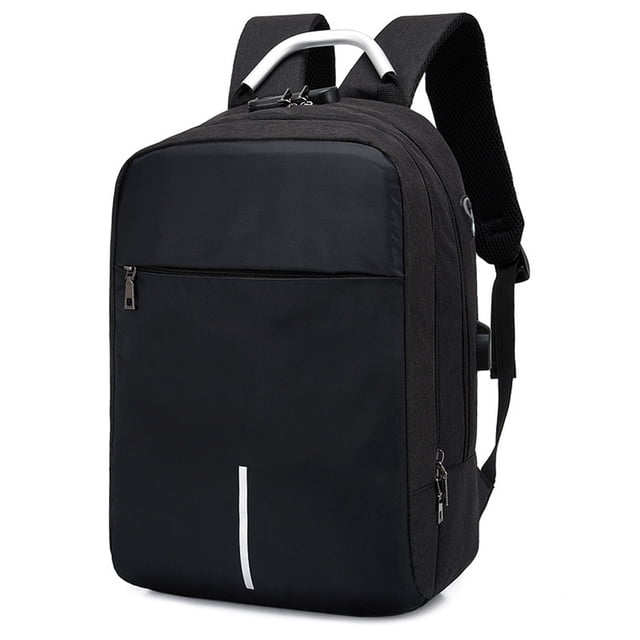 Laptop Backpack 15.6 Inch with USB Charging Port, Nylon Travel Bag for Business and Daily Use