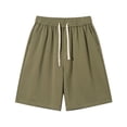 thumbnail image 1 of Shorts Soldes de Liquidation pour Hommes, Shorts pour Hommes à Taille Extensible Shorts de Pyjama pour Hommes Shorts Habillés pour Hommes Shorts de Vacances Shorts Légers pour Hommes, Vert Armée, 4TG, 1 of 8
