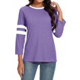 thumbnail image 4 of Timegard Hauts pour Femmes Grande Taille Col Rond Manches 3/4 T-Shirts Confortables Tunique Décontractée pour Porter avec des Leggings, 4 of 5