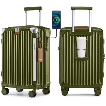Joyway Valise Cabine Extensible Rigide 20 Pouces Bagage Cabine Port USB Porte-Gobelet Cadenas TSA Valise