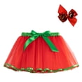 thumbnail image 1 of Yuyuzo Jupe Superposée Jupes Mini en Tulle pour Filles Robe de Danse Princesse Robes Colorées à Volants avec Bandeau à Nœud, 1 of 7