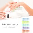 thumbnail image 4 of Ensemble de 120 Pcs de Faux Ongles, Embouts Naturels, Couverture Complète pour Salons de Manucure &, 4 of 8