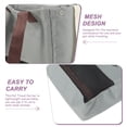 thumbnail image 3 of UPGRATOR Light Grey Foldable Cat Carrier Bag with Mesh Design and Comfortable Shoulder Straps, 3 of 7