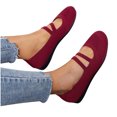thumbnail image 4 of Qertyioot Espadrilles de Mode pour Femmes Liquidation Chaussures Plates Multicolores à Bout Rond pour Femmes Chaussures Décontractées Légères et Souples, 4 of 4