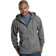 thumbnail image 1 of Hanes Ultimate Cotton Adult Fleece Full-Zip Hoodie , L, Charcoal Heather, 1 of 4