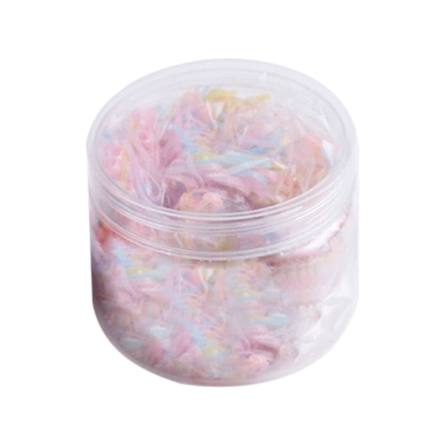 500pcs Children'S Hair Rope Disposable Rubber Band Girl Baby Strong Pull Constantly Boxed Small Hair Ring Does Not Hurt Hair Adult Head Rope Black Color