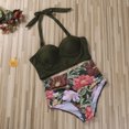 thumbnail image 4 of EYIIYE Women Flower Print Bikini Set High Waist Swimming Suits, 4 of 6