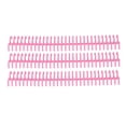 thumbnail image 3 of Loose Leaf Binding Spine, Wear Resistant PP Paper Binding Tool 30 Holes 22mm Inner Diameter Reusable  For Office Pink, 3 of 8