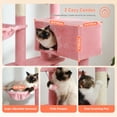 thumbnail image 2 of PAWZ Road 56" Multi-Level Cat Tree with 2 Condos and Hammock for Large Cat Indoor Cactus Pink, 2 of 6