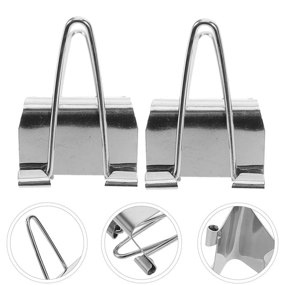 AURARMLET 2Pack Canvas Clips Silver Minimalist Design for Art Supplies Artists Oil Painting Frame Clip