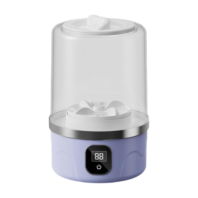 simhoa Mini Washing Machine Cordless Laundry Appliances Travel 1L Underwear Cleaner Violet