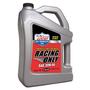 Lucas Oil Oil 10621 SAE 20W-50; 5 Quart Jug; Single; Racing Only