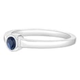 thumbnail image 3 of 925 Sterling Silver Simulated Sapphire Birthstone CZ Ring For Girls Size 3, 3 of 4