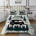 thumbnail image 1 of Erosebridal Camping Car Coverlet Set Twin, Camper Bedding Set, Rustic Farmhouse Decor, 2pcs, 1 of 5