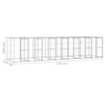 thumbnail image 4 of vidaXL Outdoor Dog Kennel Galvanised Steel 16.94 m², 4 of 4