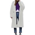 thumbnail image 1 of LOVZFMLL Vestes pour Femmes Manteau à Manches Longues en Cheveux d'Agneau Col Chaud, 1 of 5