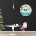 thumbnail image 2 of Decorative Round Wall Clock Arabic Numerals Wall Clock Ticking Quartz Movement Decorative Clock, 2 of 9