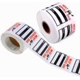 thumbnail image 1 of Oil Change Stickers 300 Pcs 2x2" Service Black Stickers, Next Service Due Reminder Sticker Roll, Removable Vinyl Stickers in Roll with Perforation Line (Black 300PCS), 1 of 6