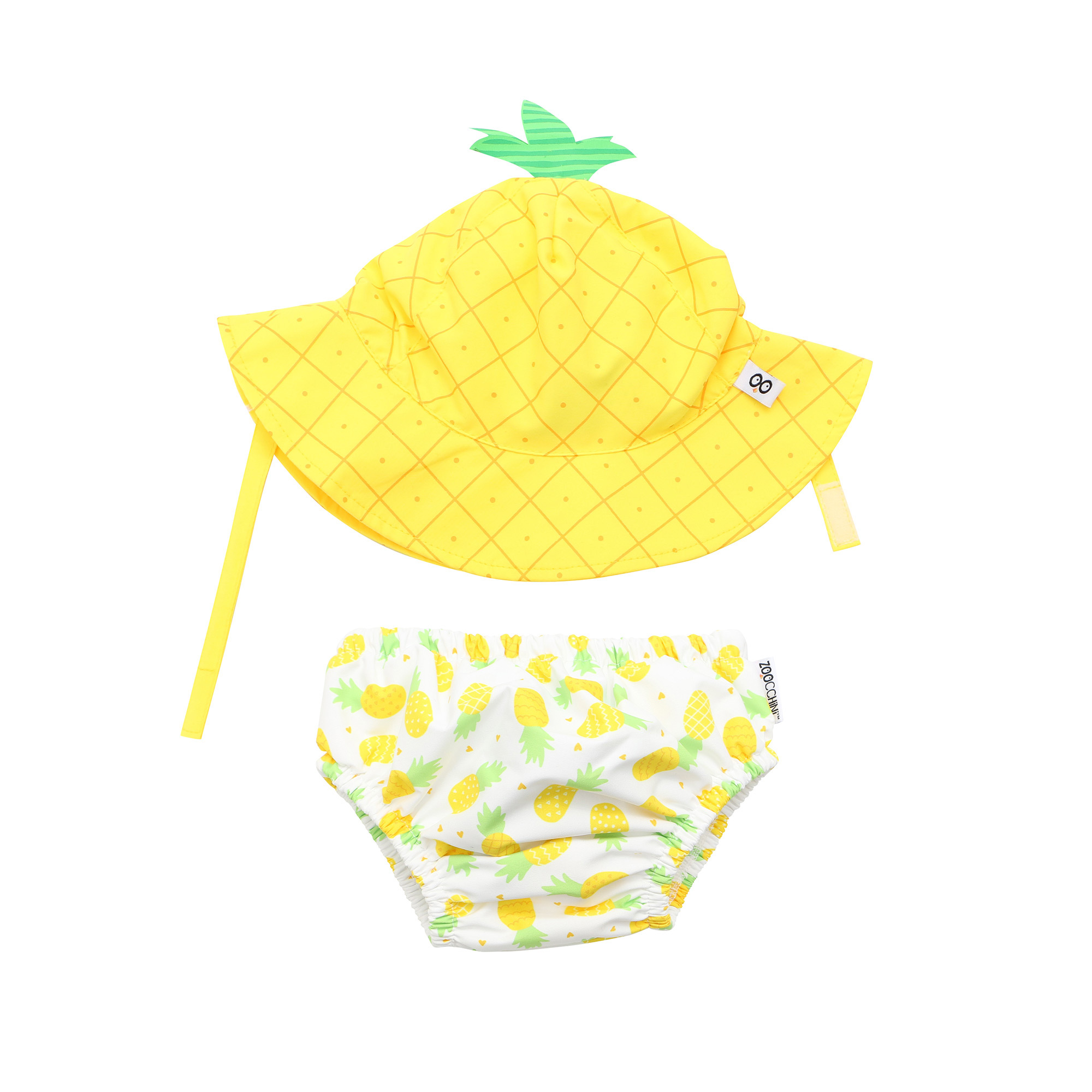 ZOOCCHINI - Ensemble Couche de Bain + Chapeau de Soleil pour Bébé