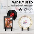 thumbnail image 3 of HLONK Support de Rangement pour Disques Vinyles en Métal, Support pour LP, Présentoir Moderne Noir pour Albums, Présentoir Compact de Bureau pour Disques Vinyles, Présentoir de CD pour Disques Vinyles, 3 of 11