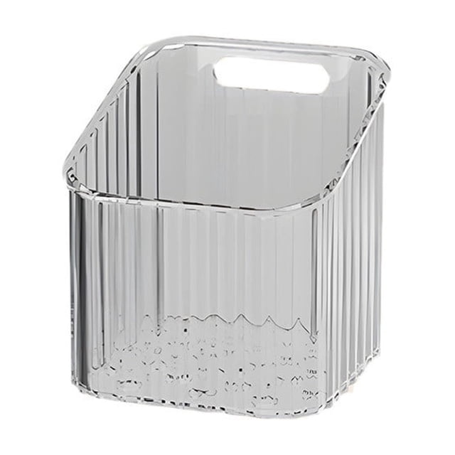 Plastic Garlic And Ginger Storage Basket With Wall Mount Adhesive Backing 10 cm x 10 cm x 11 cm For Kitchen Organization